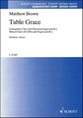 Table Grace SSAATTBB choral sheet music cover
